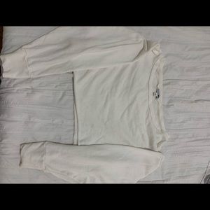 White Crop Top Sweater